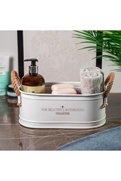 Feronyahome & Garden Μεταλλικός οργανωτής μπάνιου – Κομψός και ανθεκτικός κάδ...