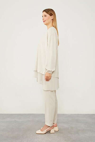 Levidor Asymmetric Cut Chiffon Tunic Set