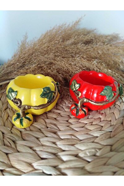 moonligtdecor dekoratif bal kabağı saksı süs eşyası 2 li set