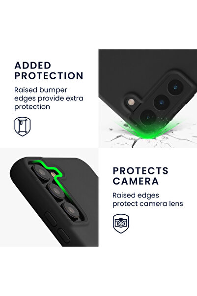 KWmobile Case for Samsung Galaxy S22, Silicone, Gray, 56756.47,