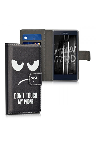 KWmobile Husă pentru Sony Xperia X Compact, piele, neagră, 39638.01