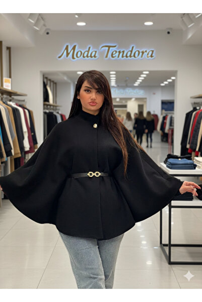 Moda Tendora Women's Cashmere Belted Poncho