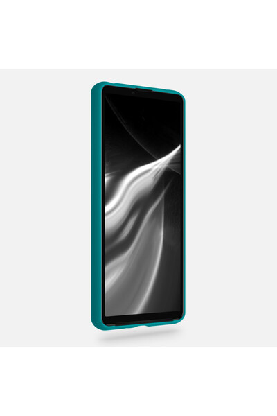 KWmobile Case for Sony Xperia 10 III, Silicone, Green, 54754.57