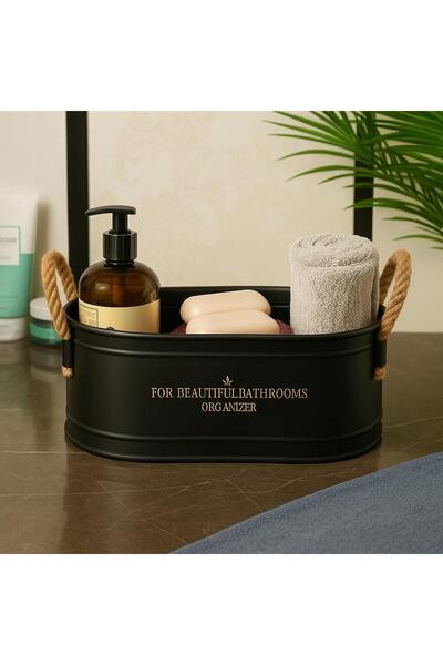 Feronyahome & Garden Metal Banyo Düzenleyici Organizer – Şık ve Dayanıklı Dep...