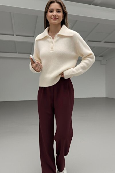 Cockatoo 4503 Wool Blend Soft Textured Polo Neck Sweater