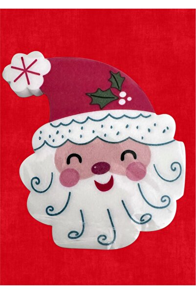 Purple Adv مناديل مائدة من اللباد على شكل سانتا كلوز باللون الأرجواني، عبوة م...