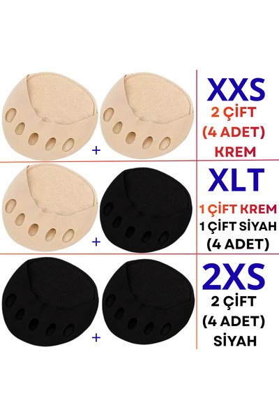Mawrond 2 ÇİFT- Ayak Parmaklarına Geçen, Ter Emici, Metatarsal Destekleyici, ...