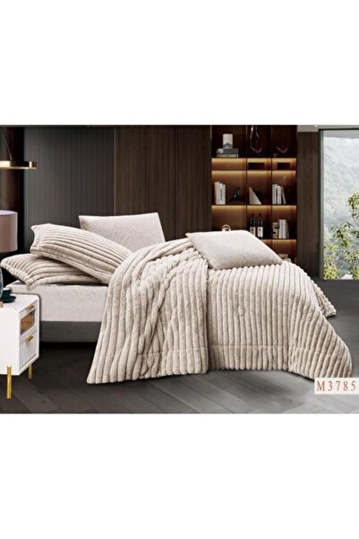 mawada Fur Bedspread - Light Beige (Winter) - Single & Half