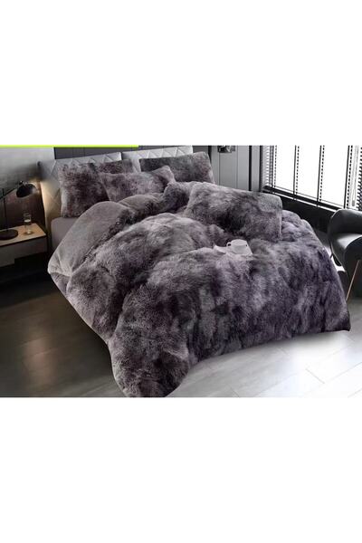 Lenjeria Familiei Tale Pilota Fluffy cu Blăniță 200x230 cm + 2 fețe de pernă ...