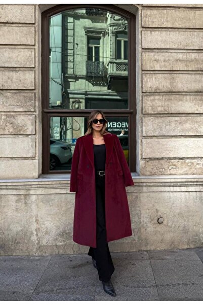 LUJJE Velvet Long Cashmere Coat