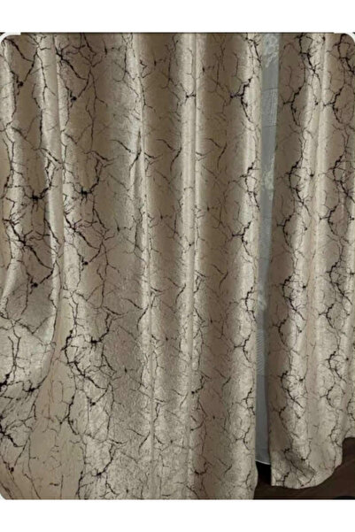 TURCIA Double-sided curtain beige and cream with header tape for rail, 2 x 150 x 250 cm