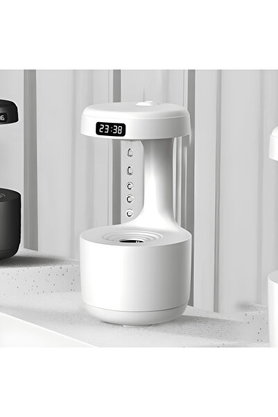 Tim Anti-Gravity Ultrasonic Humidifier 800 ml with Ambient LED, Anti-Dry Function, Matte White