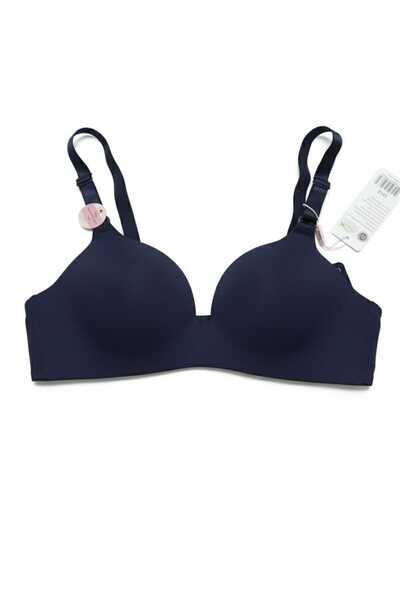 UmtTekstil Best Umt Women's Micro Fabric Stitch-Free Padded Bra - Black / Bei...