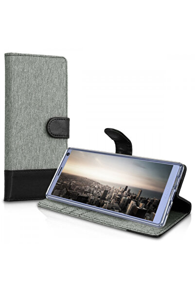 KWmobile Case for Sony Xperia 10 Plus, Textile, Gray, 48001.01