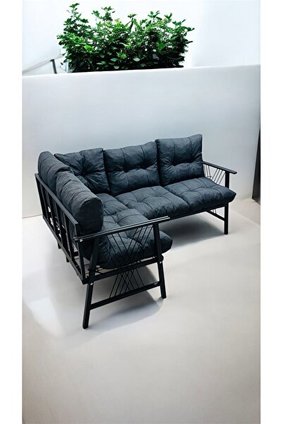 Modern Style Home Orkide, Köşe Takımı, Mutfak, Balkon Köşe Takımı, Metal Kanepe, Koltuk Takımı