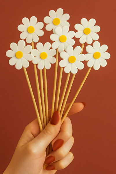 MD×JOA 10 'lu Papatya Saksı Dibi Süsü Teraryum Süsleme Bahçe Süsü Balkon Deko...