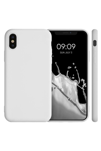 KWmobile Case for Apple iPhone X / iPhone XS, Silicone, White, 42492.02,