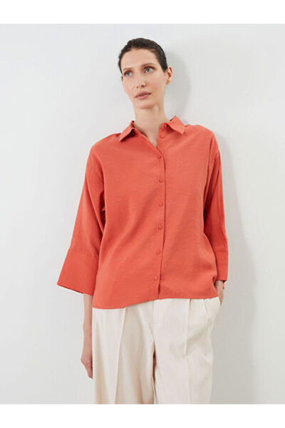 LC Waikiki Modal Mixed Oversize Γυναικείο Πουκάμισο