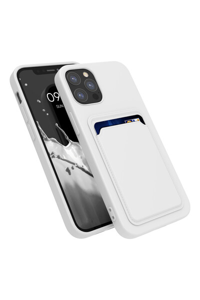KWmobile Case for Apple iPhone 12 / iPhone 12 Pro, Silicone, White, 55112.48,