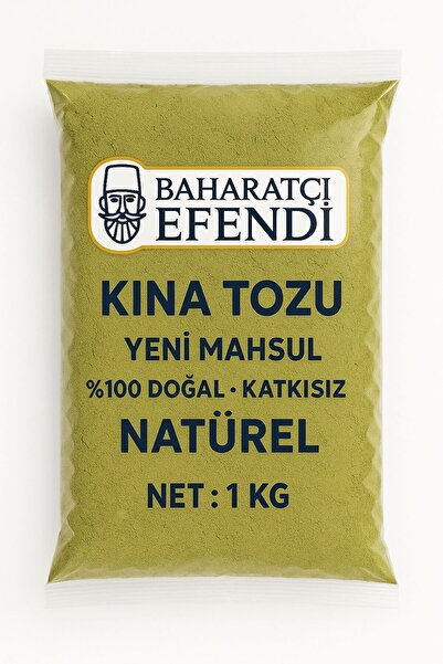 Baharatçı Efendi Hint Kınası Doğal ve Kimyasalsız Saf Kına Tozu 1 KG