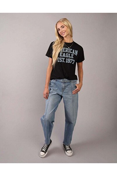 AMERICAN EAGLE تي شيرت AE الكلاسيكي الجرافيكي