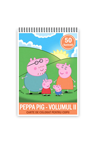 Legendary Gifts Carte de colorat, 50 de ilustratii Peppa Pig - Volumul II, 106 pagini, A5
