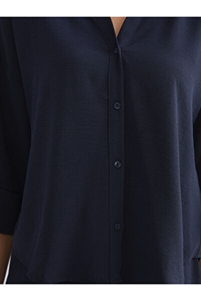 LC Waikiki Γυναικείο πουκάμισο Oversize με υφή