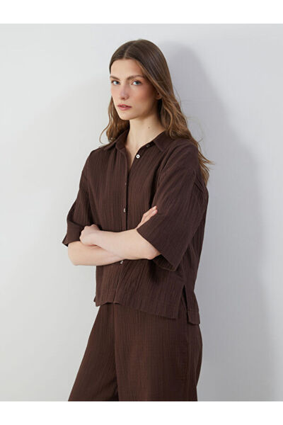 LC Waikiki Γυναικείο πουκάμισο με υφή