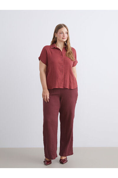 LC Waikiki Unique Products from Freezen Store I Textured Muslin Women's Shirt