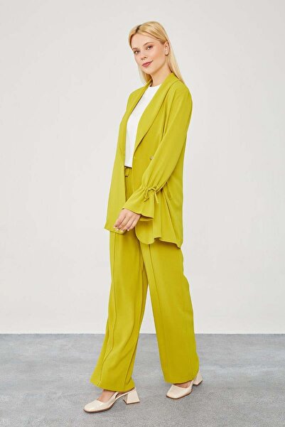 Levidor Gather Detailed Acid Sleeve Trousers Set