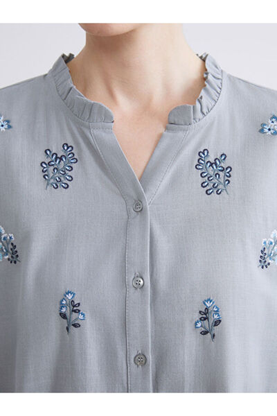 LC Waikiki Empty Collar Floral Women's Shirt