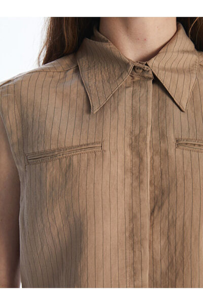 LC Waikiki Striped Modal Blend Women's Shirt