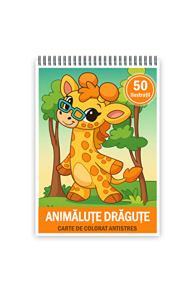 Legendary Gifts Coloring book, 50 Cute Animal illustrations, 106 pages