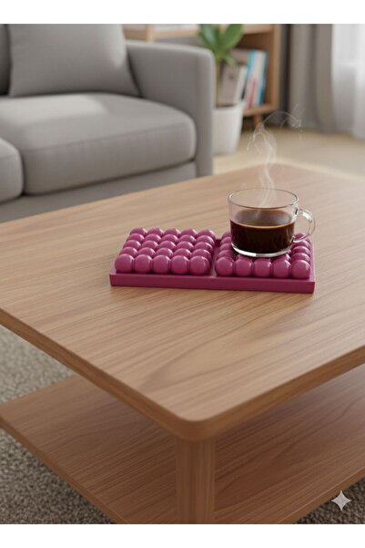 Home Bubble Coaster and Base Plate Set of 3 |   Modern Decorative Table Acces...