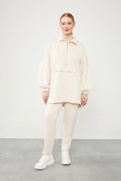 Levidor طقم رياضي بجيب الكنغر الحجري