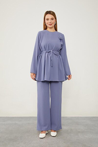 Levidor Mavi İşleme Detaylı İkili Takım