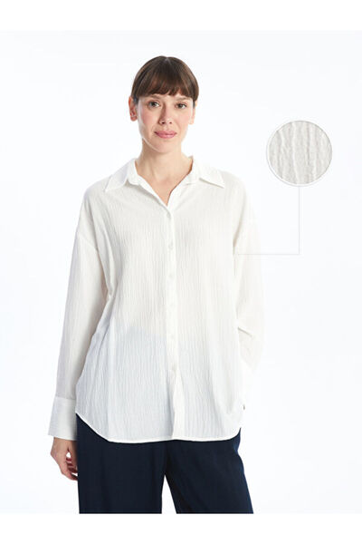 LC Waikiki Women's Textured Shirt Tunic