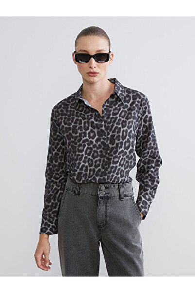 LC Waikiki Leopard Patterned Women's Shirt