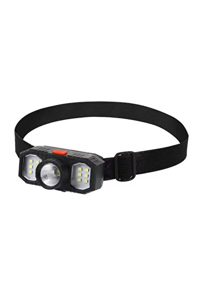 Heliums Helius USB Rechargeable LED Headlamp, Waterproof, 3 Lighting Modes, Lightweight, Black