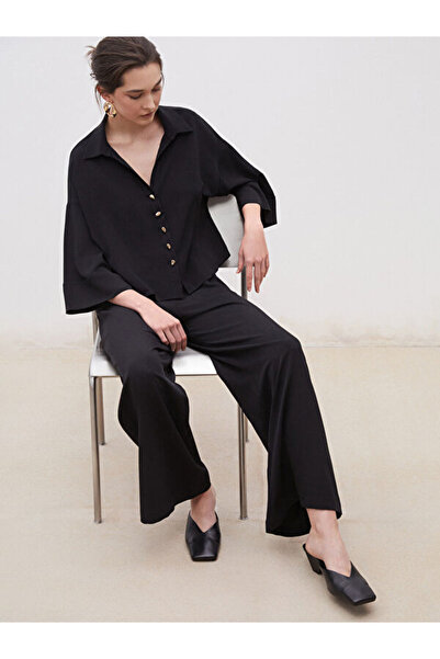 LC Waikiki Esvab • Modern & Distinctive Crop Poplin Women's Shirt