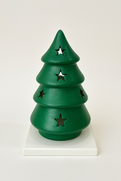 Yılbaşı Çam Ağacı Dekoratif Mumluk Orta Boy – Tealight Mumluk