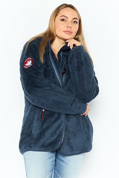 Canada Weather Gear Women Textured Soft Shell Jacket, Navy