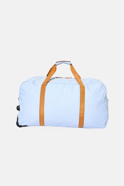 LUCKY BRAND Brand Logo Rolling Duffle Bag, Pastel Blue
