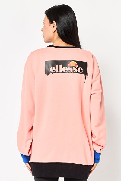 Ellesse Women Sportswear Fit Long Sleeves Outdoor Sweatshirt, Coral
