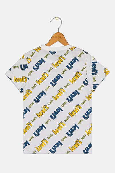 Levi's Kids Boy Crew Neck Short Sleeve Graphic Print T-Shirt, Multicolor