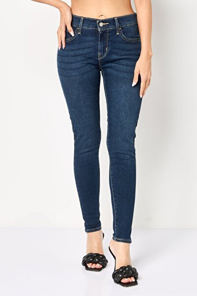 Levi's Women Skinny Fit Washed Stretchable Jeans, Blue