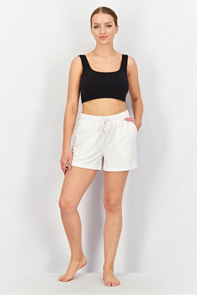 Rae dunn Women Pocket Beach Shorts, Soft White