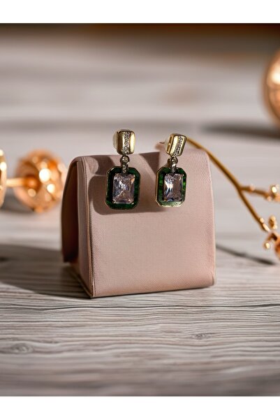 Bo Takı ve Aksesuar Brand Model Zircon Stone Earrings 4 cm