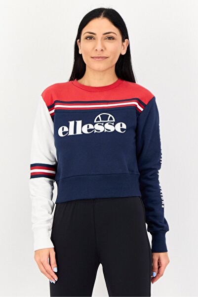 Ellesse سويت شيرت رياضي نسائي بأكمام طويلة، متعدد الألوان