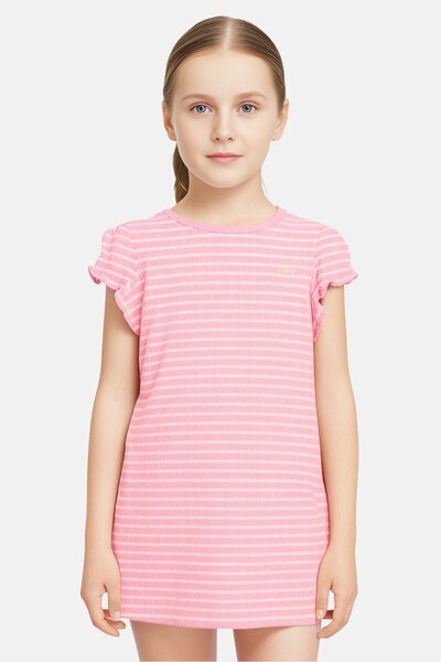 Levi's Kids Girl Stripe Short Sleeve Dress, Multicolor